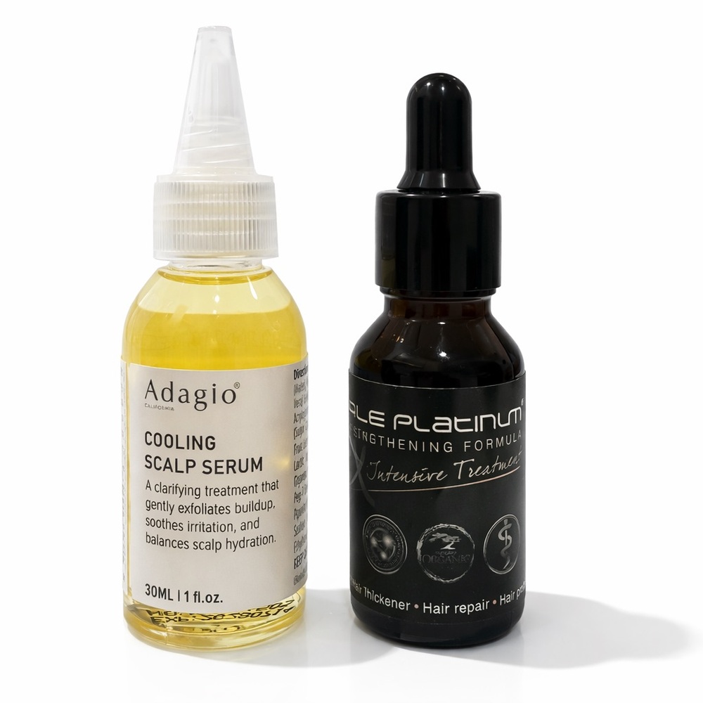 Cooling Scalp Clarifying Serum + Hair Strengthening Formula for hair growth